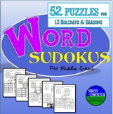 Holiday Activities - Word Sudoku Logic Puzzles