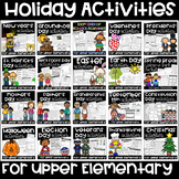 Holiday Activities for Upper Elementary BUNDLE Math & ELA
