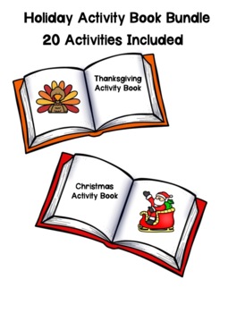 Preview of Holiday Activity Book Bundle