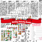 Holiday Activity Bundle - Bingo, Coloring, iSpy