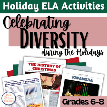 Preview of Holiday Activity Christmas Hanukkah Kwanzaa - Middle School