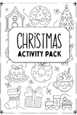 Holiday Activity Pack includes 10 Pages