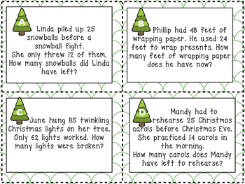 Christmas Word Problems by Katelyn Shepard - Lipgloss Learning and Lattes