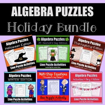 Preview of Holiday Algebra Puzzles