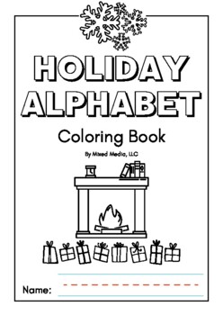 Preview of Holiday Alphabet Coloring Book Sample