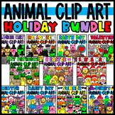 Holiday Animals Clip Art Bundle