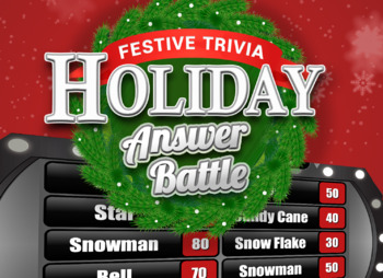 Preview of Holiday Answer Battle - Christmas Trivia Family Powerpoint Game Mac PC iPad