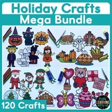 Holiday Crafts Bundle | Christmas Valentines day Earth day Crafts