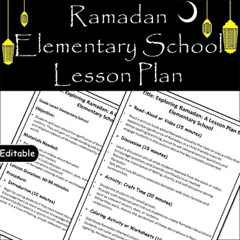 Preview of Holiday Around the World:Ramadan Lesson Plan for Elementary Students/Holy Month