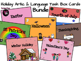 Holiday Artic & Lang Task Box Cards - BUNDLE