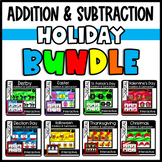 Holiday BUNDLE: Addition and Subtraction Interactive Slide