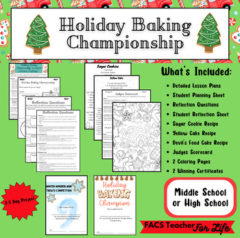 Preview of Holiday Baking Championship-Cookies, Cake-Middle School or High School,Christmas