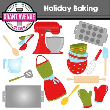 Holiday Baking Clipart by Grant Avenue Design