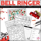 Holiday Bell Ringer Journal | Christmas Morning Work | Pri