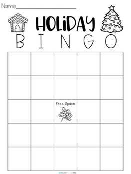 Holiday Bingo by Educated Elephant | TPT