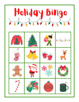 Holiday Bingo by Blaire Share Resources | TPT