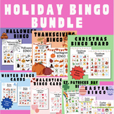 Holiday Bingo Bundle- Seasonal Game for Centers or Holiday Party