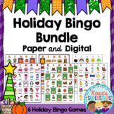 Holiday Bingo Bundle with Printable and Digital Versions