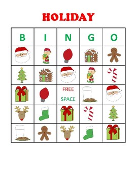 Holiday Bingo FREEBIE by Moffett Priddy | Teachers Pay Teachers