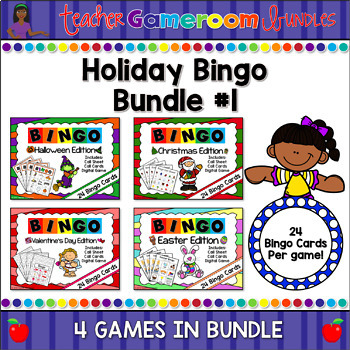 Preview of Holiday Bingo Powerpoint Game Bundle