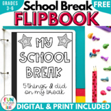 School Break Writing Flipbook