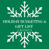 Holiday Budgeting and Gift List Lesson Plan