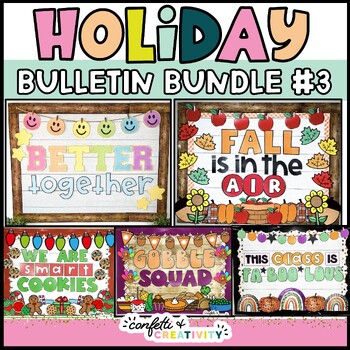 Preview of Holiday Bulletin Board Bundle #3