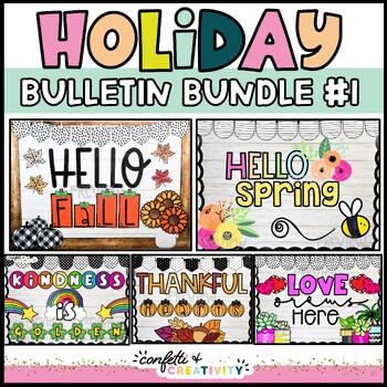 Preview of Holiday Bulletin Board Bundle