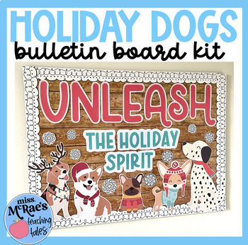 Preview of Holiday Bulletin Board | Winter Bulletin Board | Dog Themed
