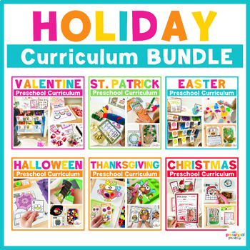 Preview of Holiday Bundle Preschool Activities Weekly Curriculum