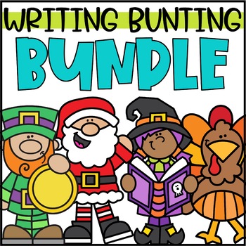 Preview of Holiday Bunting Banners BUNDLE