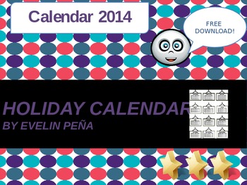 Preview of Holiday Calendar 2014