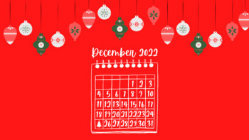 Preview of Holiday Calendar Background