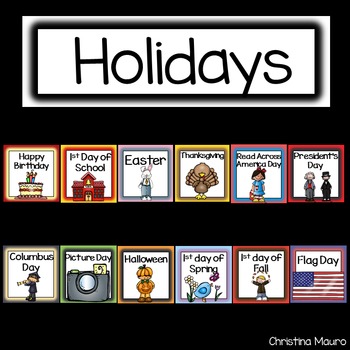 holiday calendar cards by christina mauro teachers pay teachers