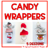Holiday Candy Bar or Candy Box Wrapper