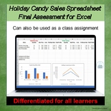 Holiday Candy Sales Spreadsheet & Charts - Spreadsheet 10,