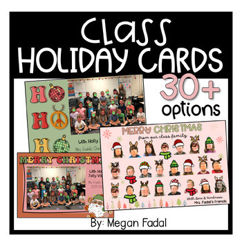 Preview of Class Holiday Card Templates