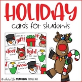 Holiday Cards from Teachers to Students | Christmas Cards