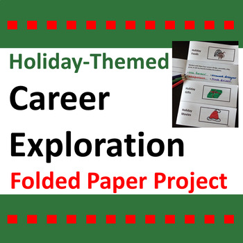 Preview of Holiday Career Exploration Fun Folded Paper Project Activity