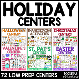 Holiday Centers Kindergarten Math and Literacy Activities 