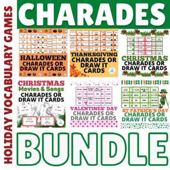 Charades Cards Drama Teaching Resources Teachers Pay Teachers