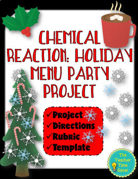 Preview of Holiday Chemical Reactions Project- Matter Unit Physical Science