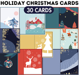 Holiday Christmas Cards | Holiday Activities | 30 Cards