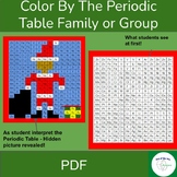 Holiday / Christmas Chemistry Puzzle - Color by Periodic T