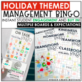 Holiday Christmas Classroom Management Behavior Bingo - Ga