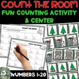 Holiday Christmas Count the Room Activity Math Center Writ
