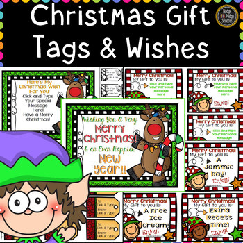 Preview of Holiday & Christmas Gift Tags Editable