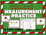 Holiday Christmas Measurement Practice Task Cards (16) Met