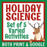 Holiday Christmas Science Activity Bundle 5 NO PREP STATIONS