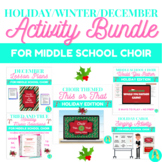 Holiday/Christmas/Winter Activity Bundle for Middle School Choir